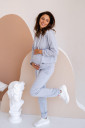 Спортивный костюм 4218114 для беременных и кормления, серый меланж