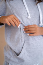 Спортивный костюм 4218114 для беременных и кормления, серый меланж