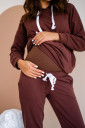 Спортивний костюм 4218114 для вагітних і годування, коричневий