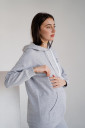 Спортивний костюм 4218115-72 для вагітних і годування, сірий меланж