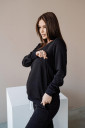 Спортивный костюм 4205114-74 для беременных и кормления, чёрный
