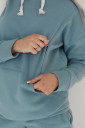 Спортивный костюм 4218115 для беременных и кормления, голубой