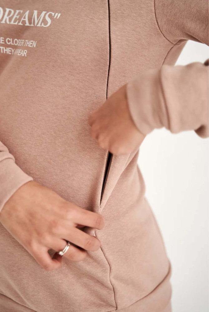 Спортивный костюм 4205114-78-1 для беременных и кормления, пудра Спортивный костюм 4205114-78-1 для беременных и кормления, пудра