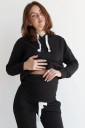 Чёрный спортивный костюм для беременных и кормления 4218114-4