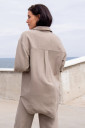 Летний костюм брюки и рубашка для беременных 4331711, оливкового цвета