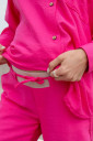 Летний костюм брюки и рубашка для беременных 4331711, малинового цвета