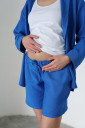 Костюм шорты и рубашка 5000 711  для беременных, синего цвета
