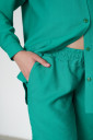 Костюм шорты и рубашка  5000 711 для беременных, зелёного цвета