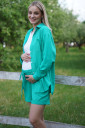 Костюм шорты и рубашка  5000 770 для беременных, зелёного цвета