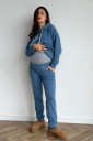 Блакитний спортивний костюм для вагітних і годування 4218114-4 