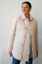 Молочна демісезонна стьобана куртка для вагітних, арт. 980274