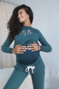 Костюм для беременных и кормления арт.4205114-53, зеленый