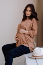Блуза-рубашка 2101755 для беременных, светло-коричневый
