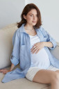 Блузка 1268741 для вагітних, голубой