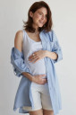 Блузка 1268741 для вагітних, голубой