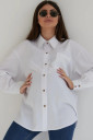 Блуза-сорочка для вагітних 2101755, біла
