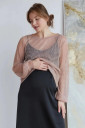 Блуза 4385759 для вагітних, бежевий