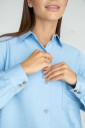 Рубашка для беременных 2101711, голубого цвета