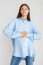 Сорочка для вагітних 2101711, блакитного кольору