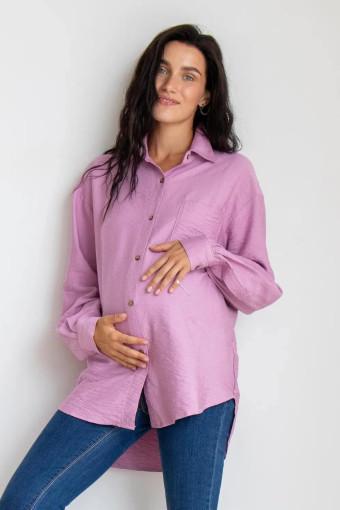 Блуза-сорочка для вагітних 2101711, лавандовий