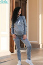 Спортивный костюм для беременных и кормления арт.4143652, серый