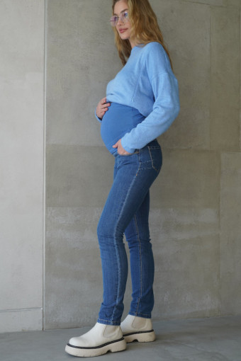 Джинси 1225500-4 для вагітних, синій
