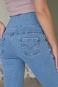 Голубые МОМ джинсы для беременных 4276 501