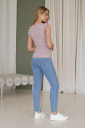 Блакитні МОМ джинси для вагітних 4276 501