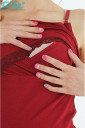 Нічна сорочка для вагітних і годування арт. 3059041, червоний