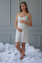 Ночная рубашка для беременных и кормления 3059041, серый меланж