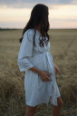 Халат для беременных арт. 3057041, серый меланж