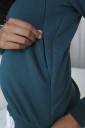 Джемпер для беременных и кормления арт.4015047, темно-зеленый