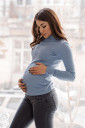 Джемпер 4285138 для беременных и кормления, голубой