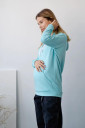 Джемпер 4197114 для беременных и кормления, лазурный