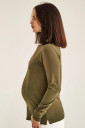 Джемпер 4374041 для беременных и кормелния, хаки