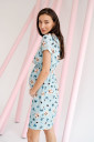 Платье для беременных и кормления арт.3178604, серо-синий горох