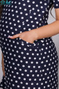 Сукня для вагітних арт.1357623, синій в горох