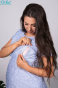 Платье для беременных и кормления арт.4172619, голубой