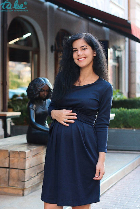 Сукня для вагітних та годування арт.4109653, синій