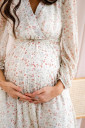 Платье 1461704 для беременных и кормления, оливковый
