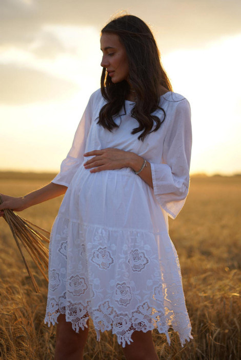 Платье для беременных и кормления арт. 4250722, белый