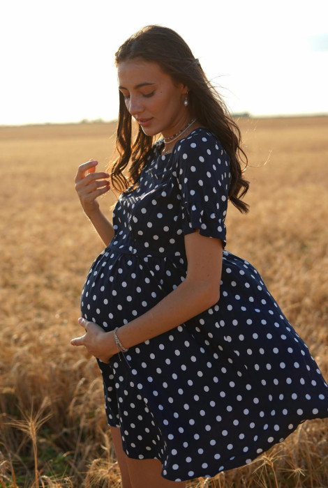 Платье для беременных и кормления арт. 4249726, синий