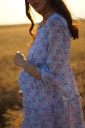 Платье для беременных и кормления арт. 4250704, лазурный