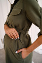 Платье 4273217 для беременных и кормления, хаки