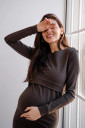 Платье 4139001 для беременных и кормления, хаки