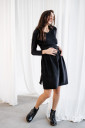 Сукня 4109130 для вагітних і годування, чорний бурштин