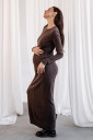 Сукня 1101022 для вагітних, коричневий