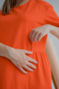 Платье 4242262 для беременных и кормления, оранжевый