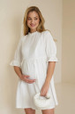 Муслиновое платье для беременных и кормления 4501 746, белый
