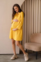 Сукня 4319738  для вагітних і годування, жовтий